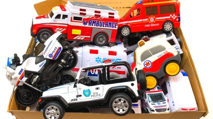 救急車のミニカー坂道走る。緊急走行テスト｜Ambulance miniature car runs urgently. Emergency driving test