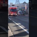 緊急走行！韮崎消防所属　救助工作車III型！レアマの発光が他所より違和感があるような、