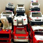 Miniature / 救急車☆消防車 パトカー Dump truck バス などのミニカーが坂道走行します.はたらく車,緊急車両のサイレン音 toys car