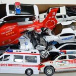 救急車のミニカー走る！緊急走行テスト。🔥 Police Cars 🚓, Ambulance Cars 🚑, And Fire Truck 🚒, Etc| Road With The Horn |104
