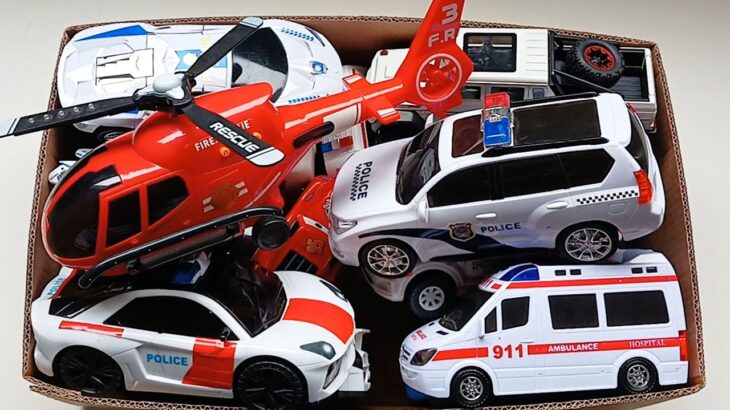 救急車のミニカー走る！緊急走行テスト。🔥 Police Cars 🚓, Ambulance Cars 🚑, And Fire Truck 🚒, Etc.| Road With The Horn 120
