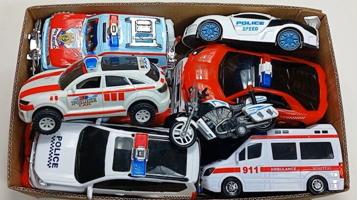 救急車のミニカー走る！緊急走行テスト。🔥 Police Cars 🚓, Ambulance Cars 🚑, And Fire Truck 🚒, Etc.| Road With The Horn |96