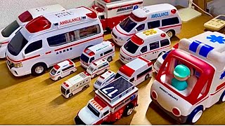 「救急車」大小様々なミニカーが走る　サイレンあり　坂道で緊急走行！🚑
