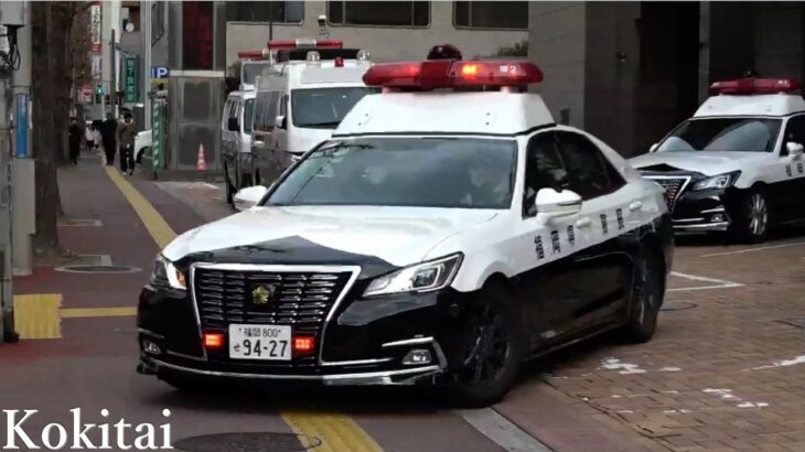 緊急配備！応援要請を受けた福岡県警と博多消防局の緊急走行で現場へ急ぐ！