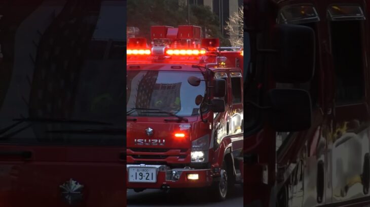 【モーター捻りまくりの緊急走行！！】東京消防庁特別救助隊東京駅目の前の火災誤報現場に緊急走行！！！ #緊急走行 #特別救助隊