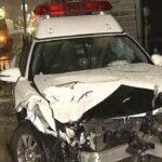 緊急走行中のパトカーと軽乗用車が衝突…車の女性がケガ　骨折の疑い　京都府警（2024年2月16日）