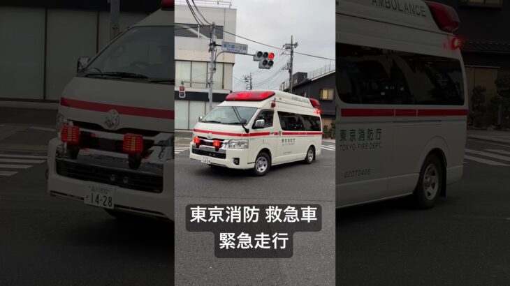 【緊急走行】東京消防 救急車 緊急走行