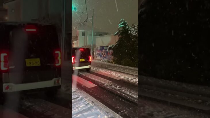 雪道を緊急走行する救急車/さいたま市消防局