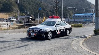 ［4K］【広島県警】クラウンパトカー　緊急走行