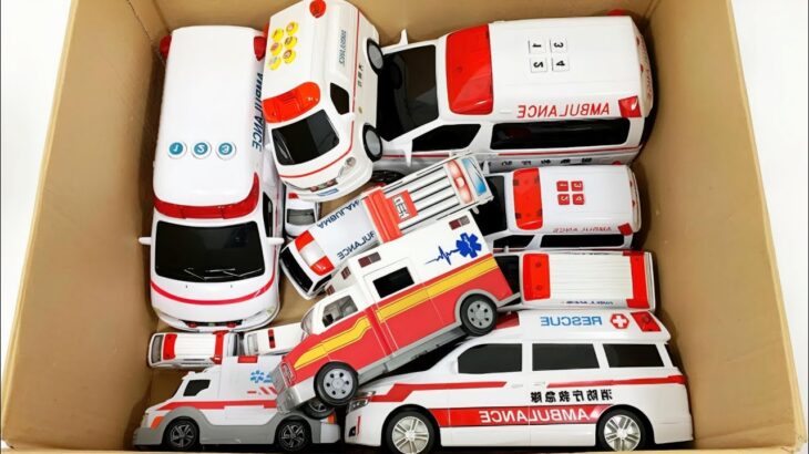 救急車のミニカー走る！緊急走行テスト！坂道走行です☆ Ambulance minicar runs in an emergency with sirens sounding!