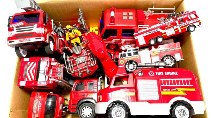 【消防車】サイレン鳴らして坂道を緊急走行テストします！はたらくくるま☆| Mini Fire Truck Siren Hill Test! Emergency Vehicles Collection！