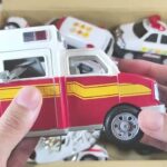 坂道走る『救急車＆ゴミ収集車』ミニカーで緊急走行テスト！Slope emergency driving test with minicar of “Ambulance & Garbage truck”