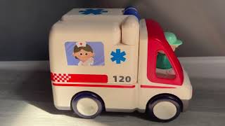 救急車のおもちゃ★ミニカー走る！坂道緊急走行TZ! Ambulance toy Minicar running! Slope emergency running test