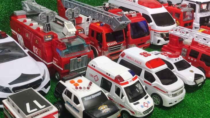 救急車や消防車、パトカー、働く車が大集合🚒🚑🚓坂道を緊急走行させてみよう🚗#おもちゃ #ミニカー #車 #はたらくくるま #takaratomy #minicar