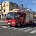 静岡市消防局消防車緊急走行!