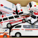 救急車とパトカーのミニカーが走る！緊急走行テスト☆サイレンあり｜Ambulance and Police car minicars run! Emergency run with sirens!