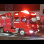 (緊急走行)磐田市消防本部　PA連携出動　以前とは違い右から出動！。