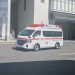 (岡山市消防局)キャラバン救急車、緊急出場!!