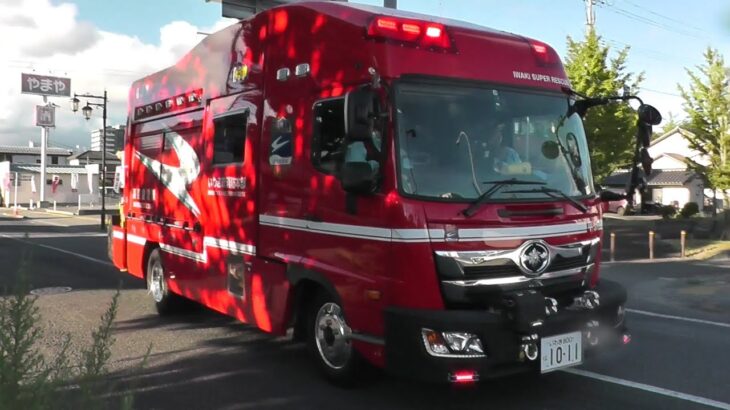 【いわき市消防本部】救助工作車 平31（テイセンHX）緊急走行