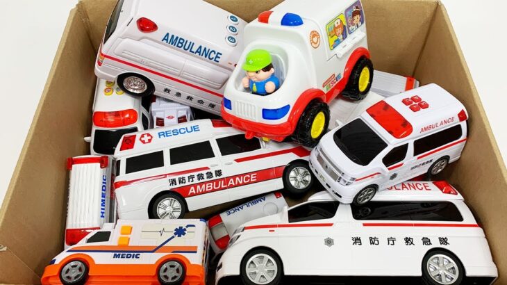 救急車のミニカー走る！緊急走行テスト！坂道走行です！ Ambulance minicar runs in an emergency with sirens sounding!