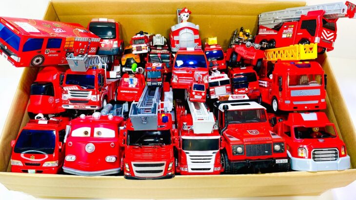 【消防車】はたらくくるま!サイレン鳴らして坂道を緊急走行テストします！| Mini Fire Truck Siren Hill Test! Emergency Vehicles Collection！