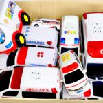 救急車のミニカーサイレンチェック！緊急走行テスト☆ambulance minicar