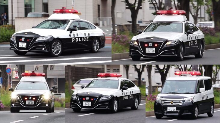 北九州市警察部機動警察隊・小倉北警察署　パトカー緊急走行