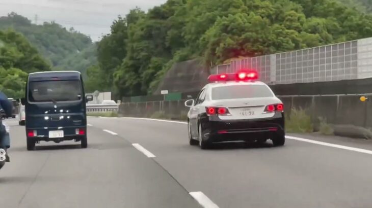 🚨赤色灯🚨高速道路を走るパトカー🚨滋賀県警🚨走行動画🚨パトロール🚨