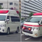 救急車A289と医誠会病院ドクターカーの緊急走行（淀川区西中島）