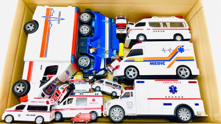 Ambulance miniature car runs! Emergency driving test ｜救急車のミニカー走る🚑緊急走行テスト🌟坂道走る｜