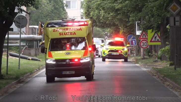 Czech Ambulance & Toyota RAV4 Doctor Car Responding/ Emergency Transporting – Kolin EMS [24.5.2024]