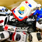 パトカーのミニカーおもちゃの車両調査！緊急走行テスト。サイレンあり Vehicle survey of mini police car toys!driving test. with Siren