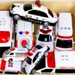 救急車とパトカーのミニカー走る☆緊急走行テスト！緊急車両！！ambulance minicar