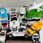 『 police☆消防車★パトカー☆バス』などのミニカーが坂道走行します☆dump truck ☆緊急車両のサイレン音