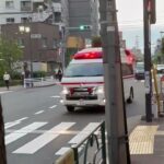 ワンオペする救急車(東京消防庁) 緊急走行🚨