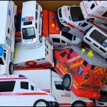 救急車のミニカー走る。緊急走行テスト。坂道走行です☆ Ambulance miniature car runs with sound in case of emergency!