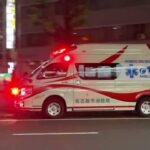 名古屋市消防局　救急車　メディックワンナゴヤ　緊急走行