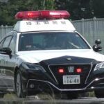 【緊急走行】埼玉県警察幸手警察署220系クラウンパトカー赤信号交差点を緊急走行！！