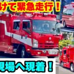 【3台続けて緊急走行！】特別救助隊などが救助現場へ現着！