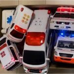 救急車のミニカー走る！緊急走行テスト☆サイレン鳴る！A miniature ambulance car runs! Emergency driving test ☆ Siren sounds!