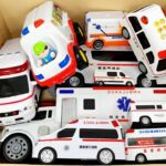 救急車のミニカー走る☆緊急走行テスト。坂道走行！Ambulance minicar runs! Emergency driving test! Slope driving