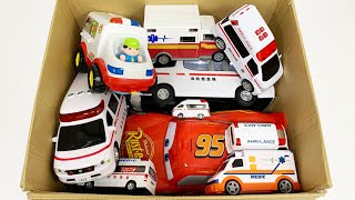 救急車のミニカー走るよ☆緊急走行テストです☆坂道走行！☆ Ambulance minicar runs in an emergency with sirens sounding!