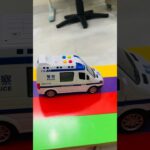 救急車（ミニカー）たちが坂道走るよ！緊急走行テスト！サイレン鳴る☆Ambulance minicar runs on a slope! Emergency driving test.