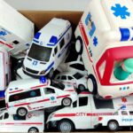 救急車パトカー消防車をチェック! 坂道を緊急走行するよ! Check out ambulance policecar bump truck! run on the slope.