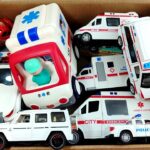 救急車パトカー消防車をチェック! 坂道を緊急走行するよ! Check out ambulance policecar bump truck! run on the slope.