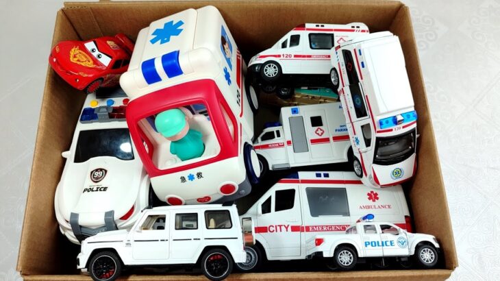 救急車パトカー消防車をチェック! 坂道を緊急走行するよ! Check out ambulance policecar bump truck! run on the slope.