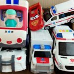 『 police☆消防車★パトカー☆バス』などのミニカーが坂道走行します☆dump truck ☆緊急車両のサイレン音