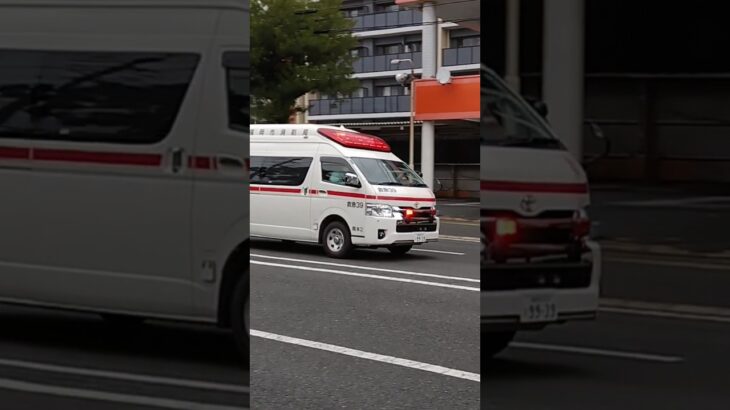 救急車・緊急走行！