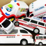 救急車のミニカーが走る！サイレン鳴らして緊急走行テスト！Ambulance miniature car runs! Sound the siren and run urgently!