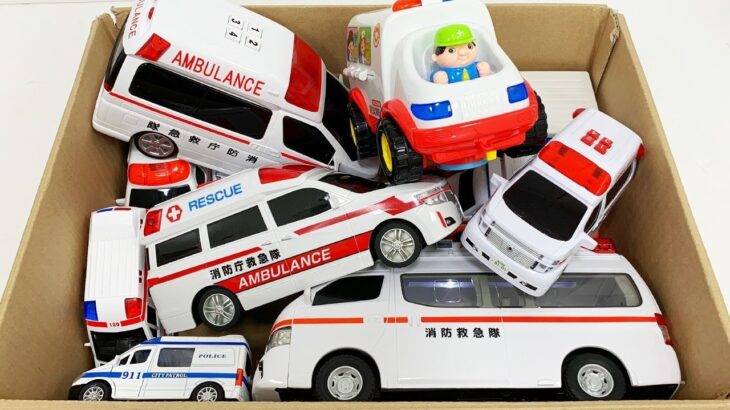 救急車のミニカー走る！緊急走行テスト。坂道走行です☆ Ambulance miniature car runs with sound in case of emergency!